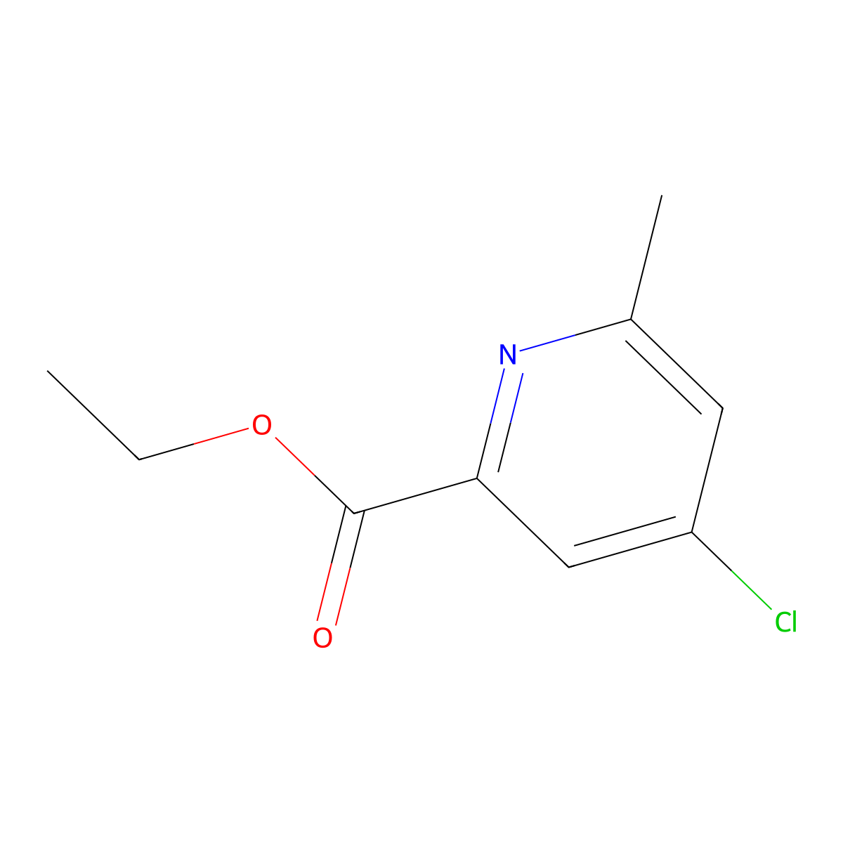 Ethyl 4-chloro-6-methylpyridine-2-carboxylate molecular structure, CAS 315494-03-2