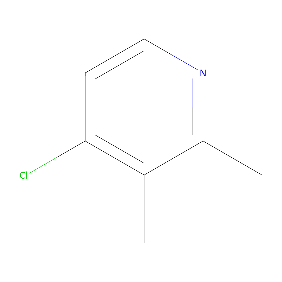 4-Chloro-2,3-dimethylpyridine molecular structure, CAS 315496-27-6