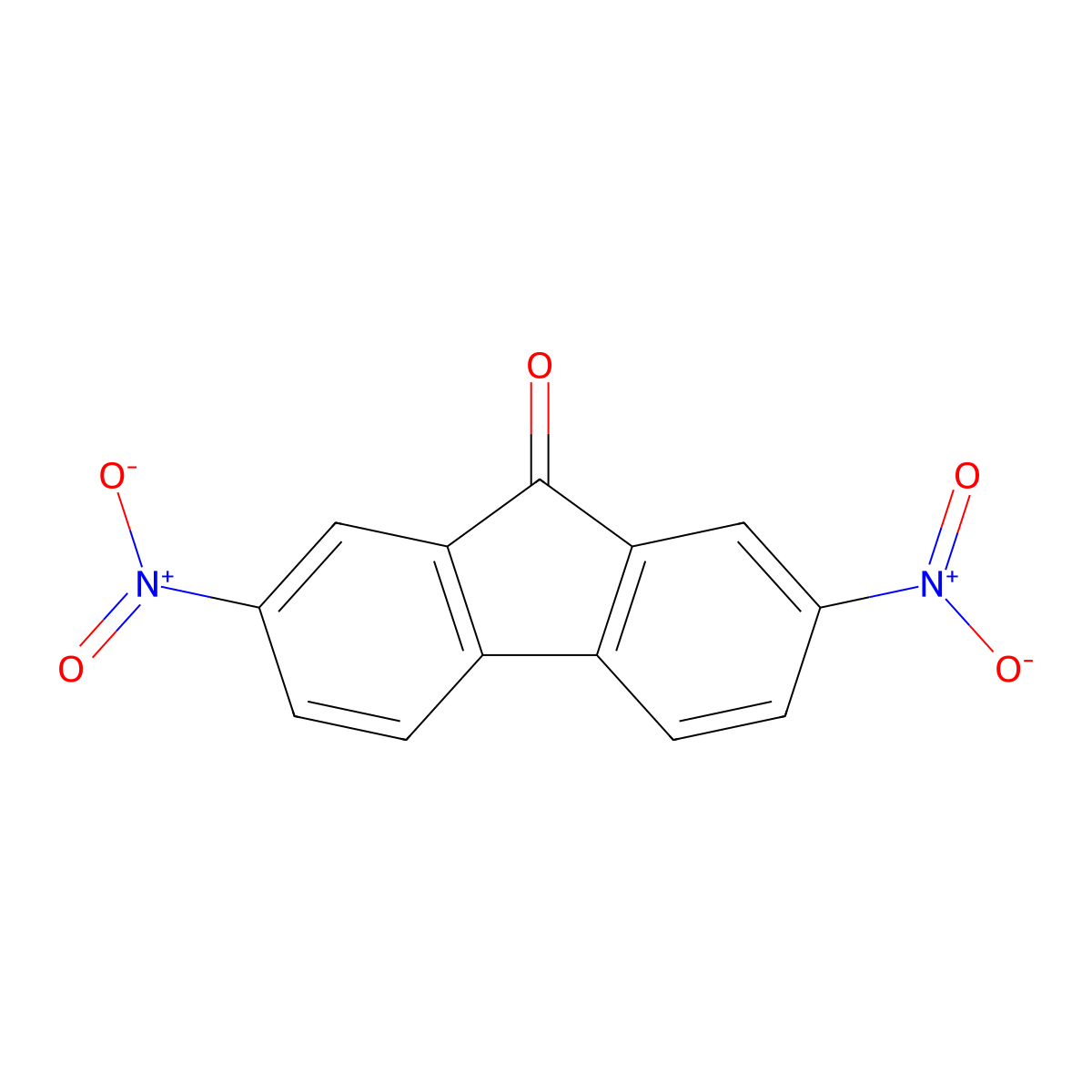 2,7-Dinitro-9-fluorenone molecular structure, CAS 31551-45-8