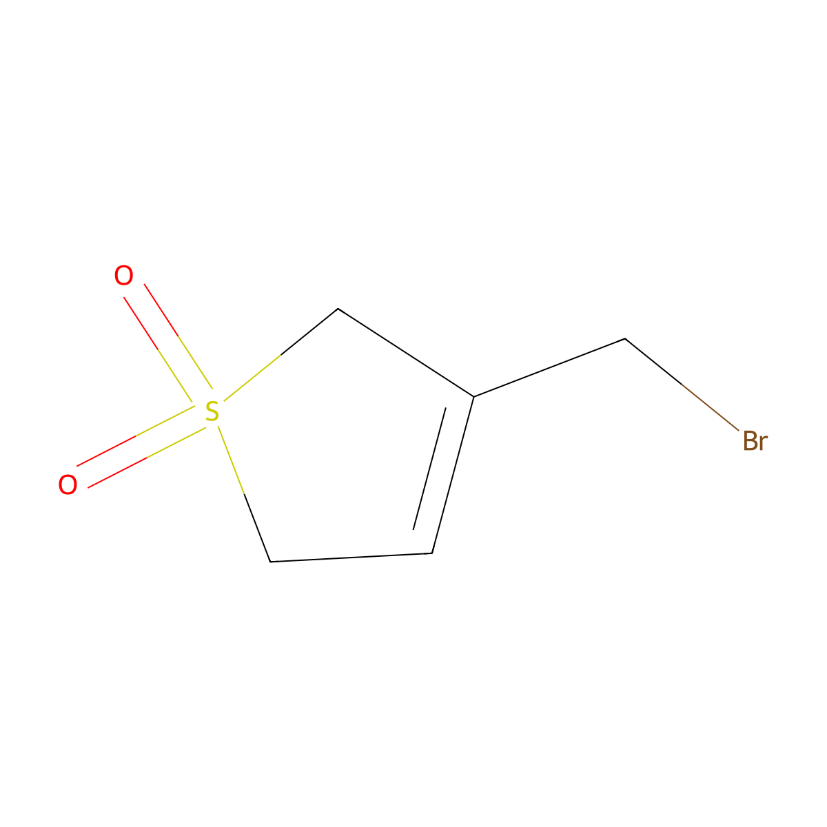 Thiophene, 3-(bromomethyl)-2,5-dihydro-, 1,1-dioxide molecular structure, CAS 31554-48-0