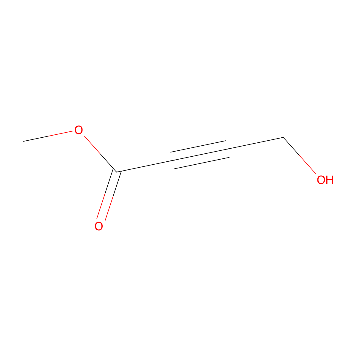Methyl 4-hydroxybut-2-ynoate molecular structure, CAS 31555-05-2