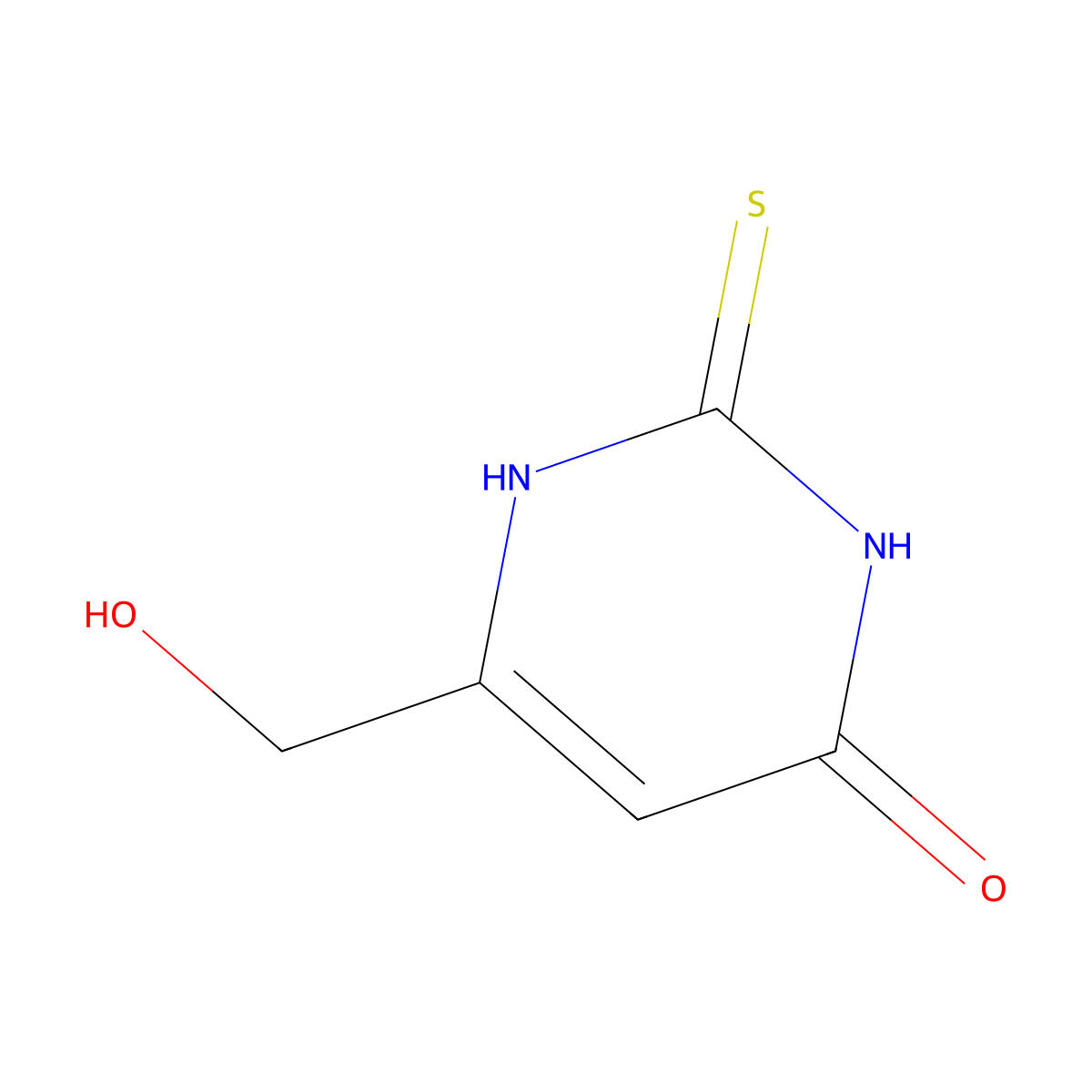 6-(Hydroxymethyl)-2-thiouracil molecular structure, CAS 31555-11-0