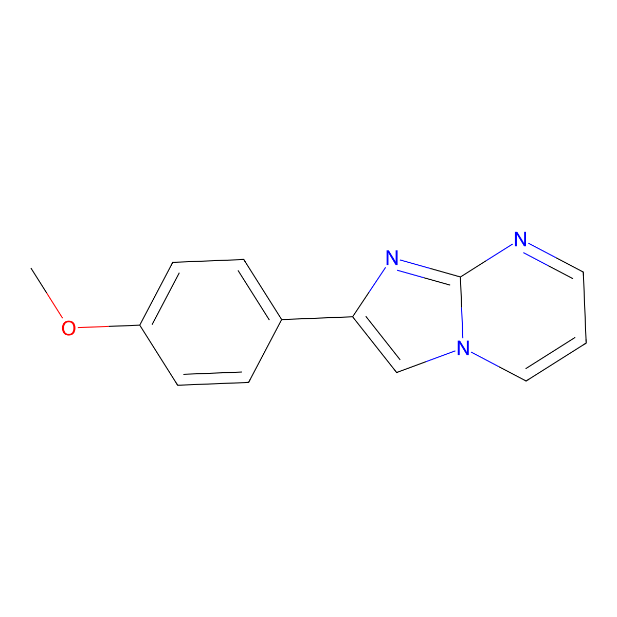 2-(4-Methoxyphenyl)imidazo[1,2-a]pyrimidine molecular structure, CAS 31555-35-8