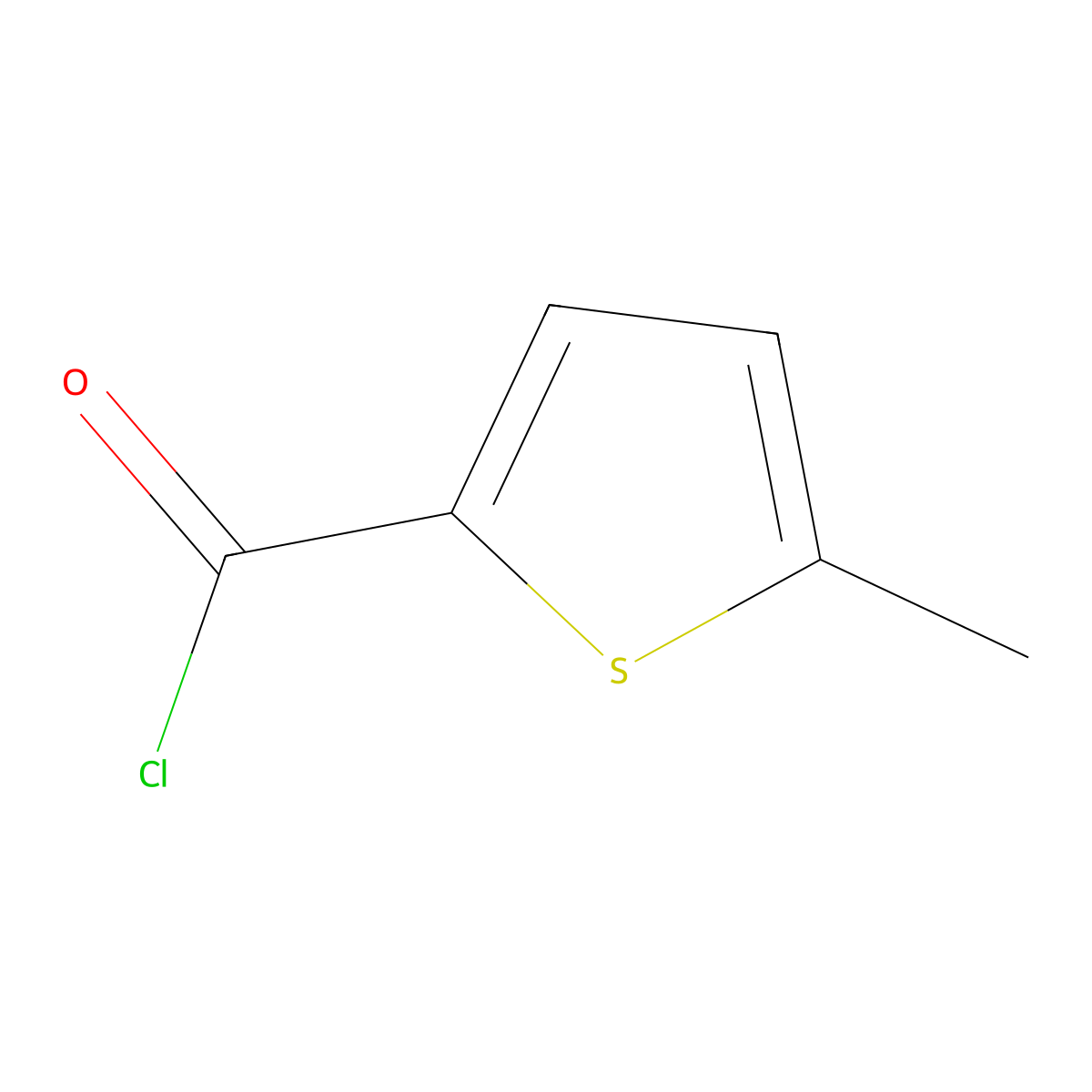 5-Methylthiophene-2-carbonyl chloride molecular structure, CAS 31555-59-6