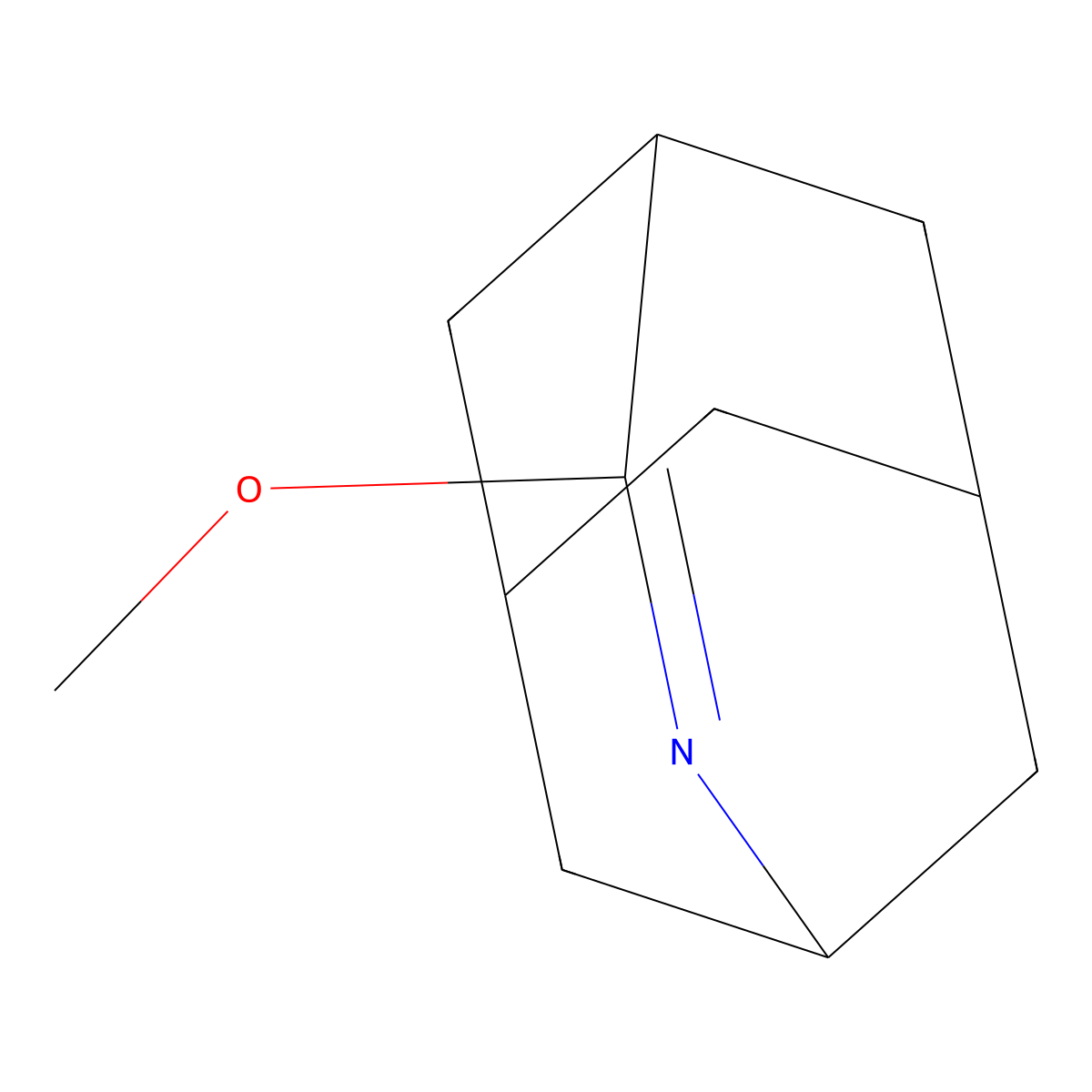 5-Methoxy-4-azatricyclo[4.3.1.1,3,8]undec-4-ene molecular structure, CAS 31556-14-6