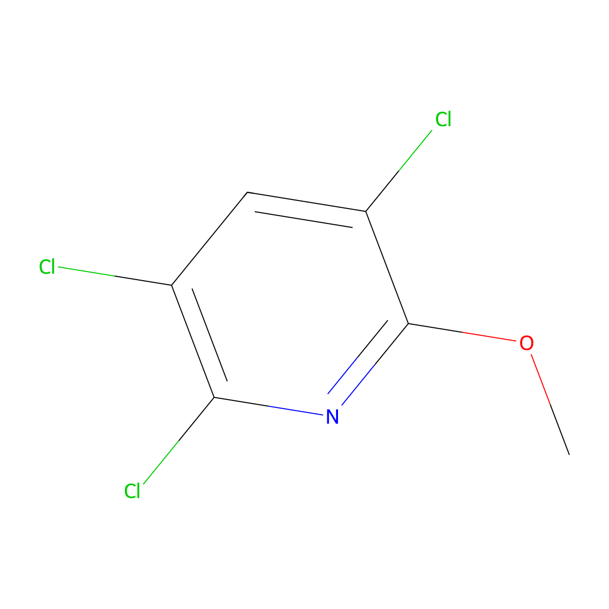 2,3,5-Trichloro-6-methoxypyridine molecular structure, CAS 31557-34-3