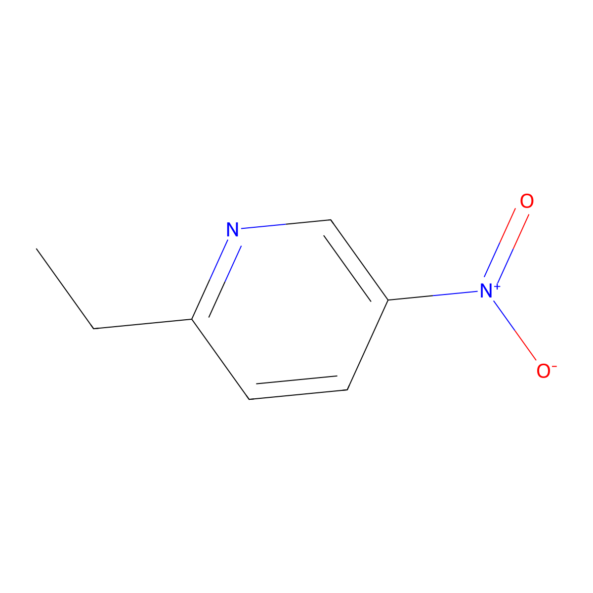 2-Ethyl-5-nitropyridine molecular structure, CAS 31557-73-0