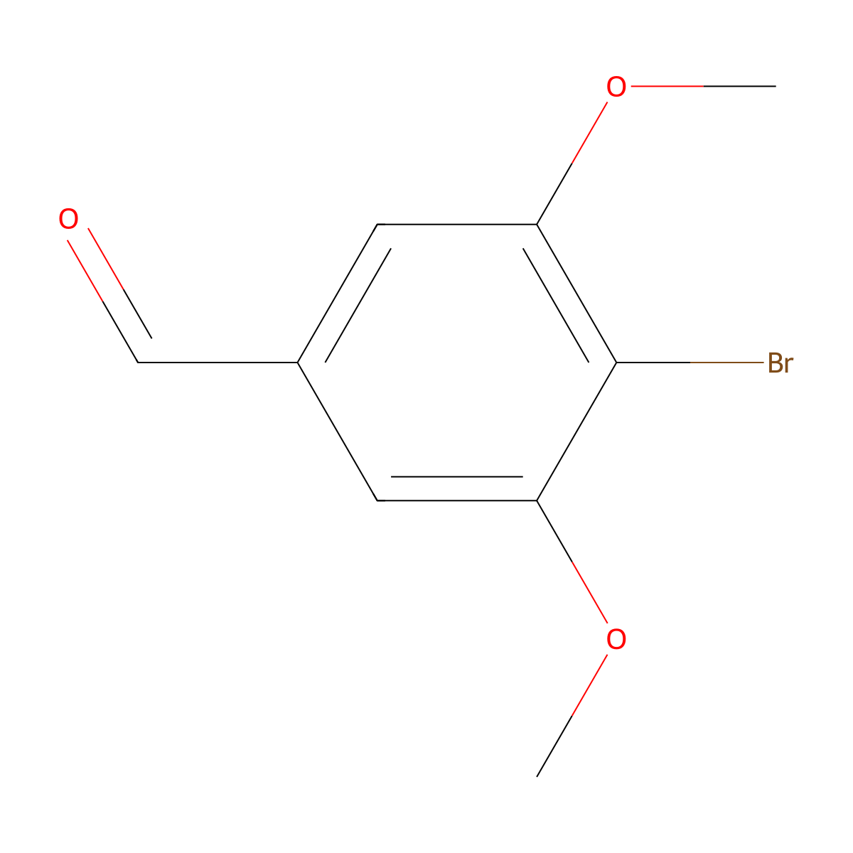 4-Bromo-3,5-dimethoxybenzaldehyde molecular structure, CAS 31558-40-4
