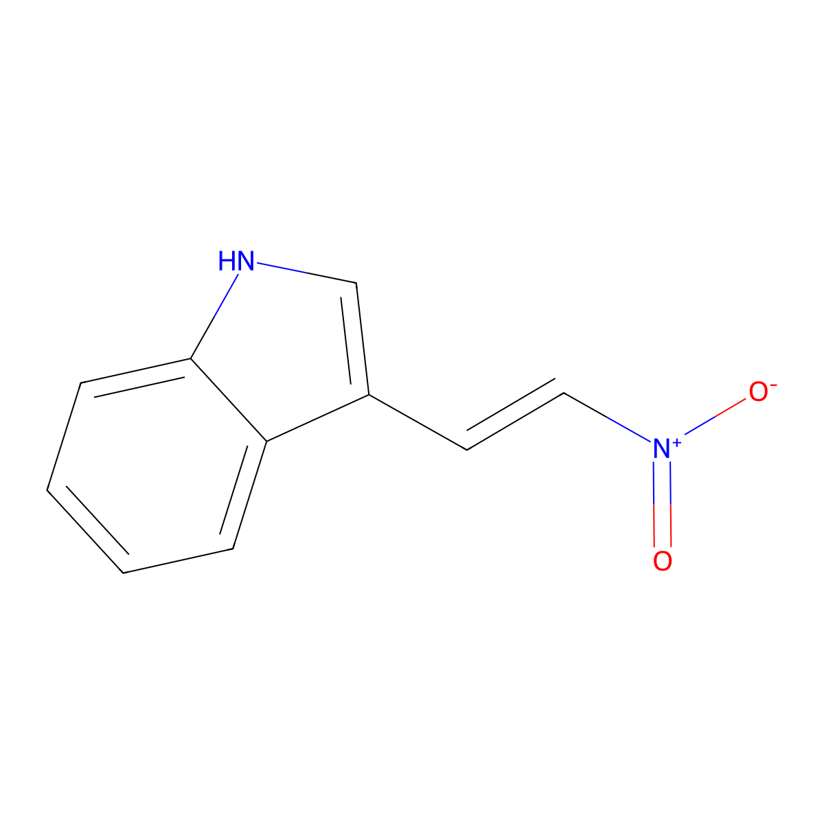 3-(2-Nitroethenyl)-1H-indole molecular structure, CAS 3156-51-2