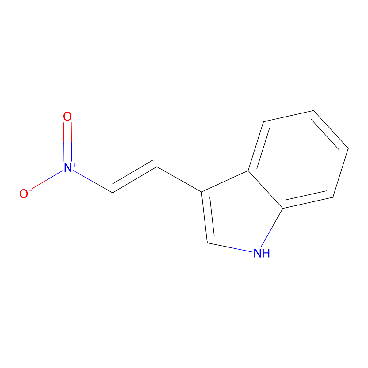 3-(2-Nitroethenyl)-1H-indole molecular structure, CAS 3156-51-2