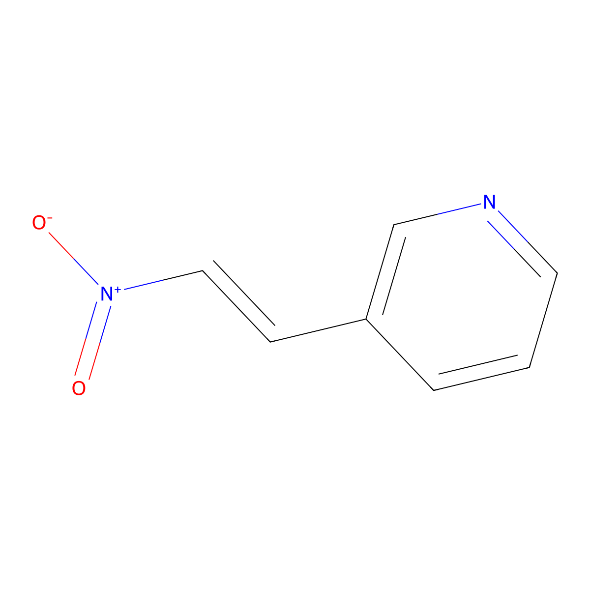3-(2-Nitroethenyl)pyridine molecular structure, CAS 3156-52-3