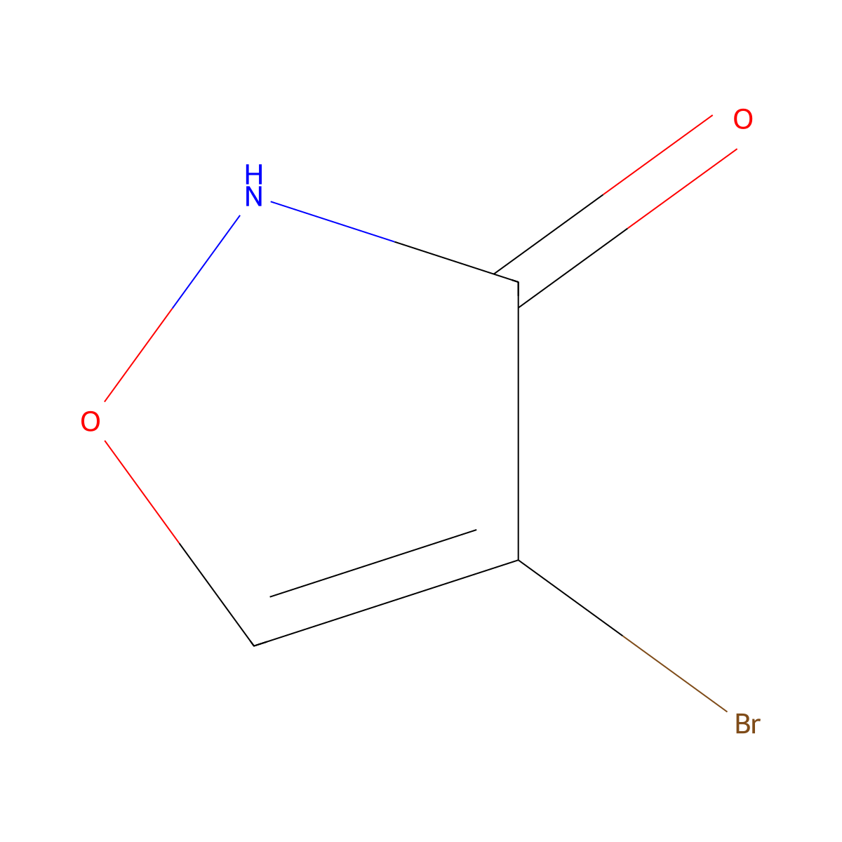 4-Bromo-1,2-oxazol-3-ol molecular structure, CAS 31561-94-1