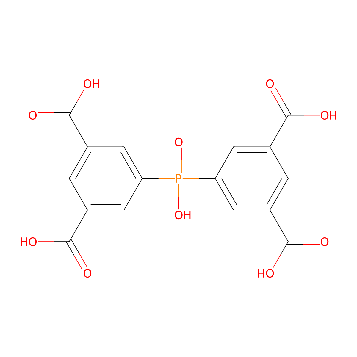 5,5'-(Hydroxyphosphoryl)diisophthalic acid molecular structure, CAS 315664-57-4