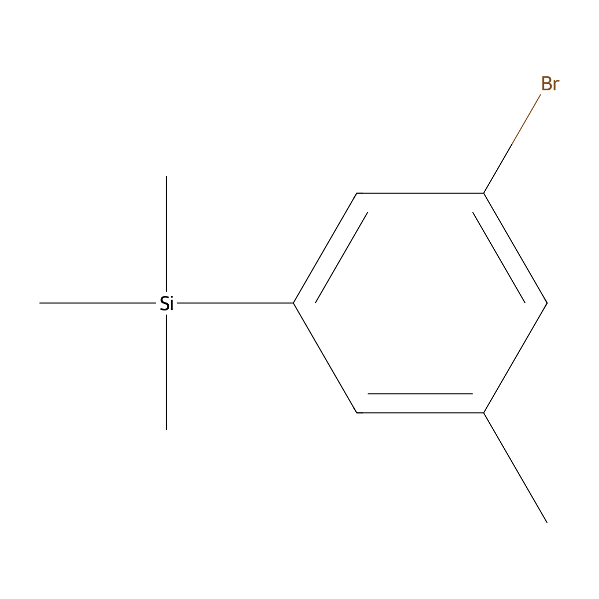 3-Bromo-5-trimethysilyltoluene molecular structure, CAS 315668-55-4