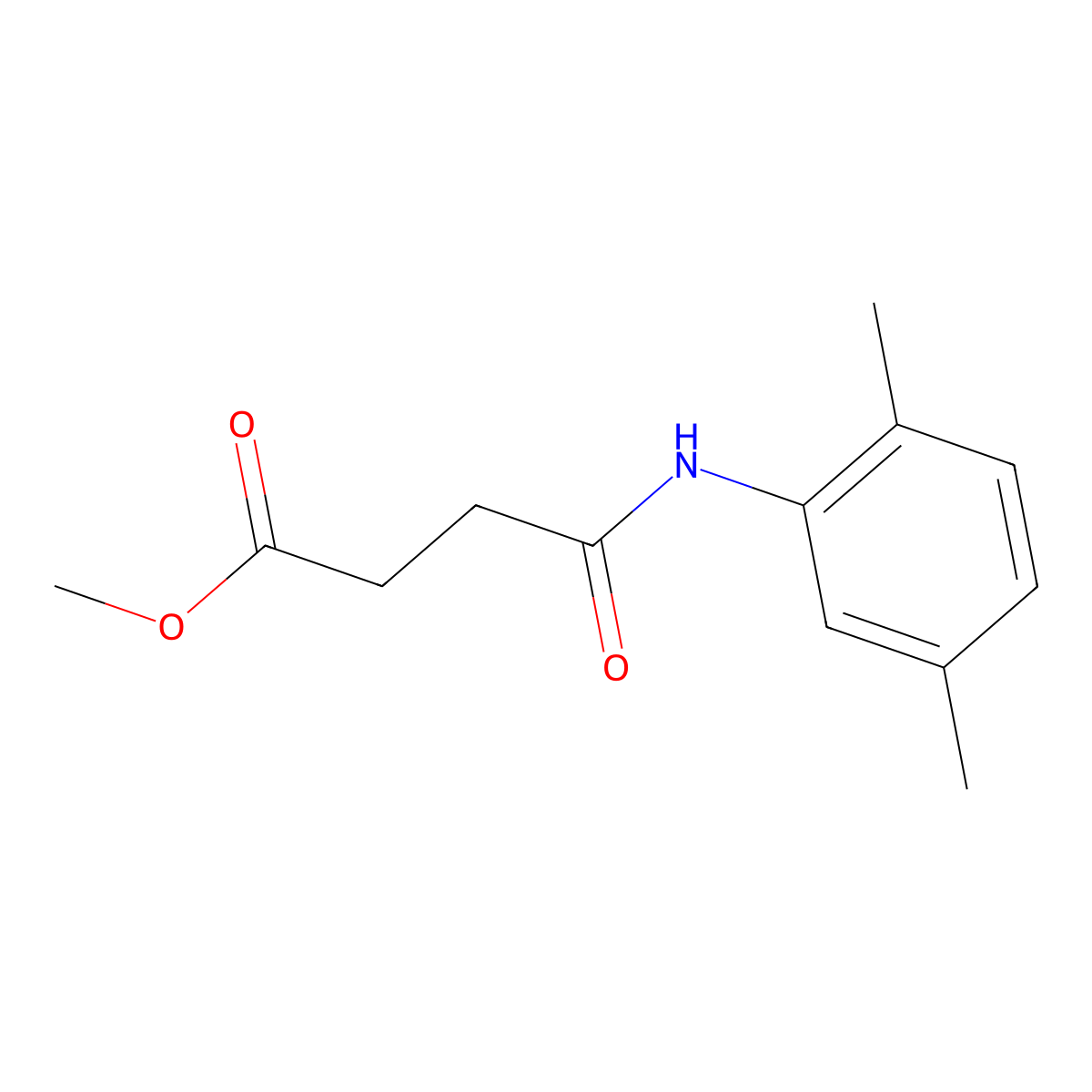Methyl 4-(2,5-dimethylanilino)-4-oxobutanoate molecular structure, CAS 315669-88-6