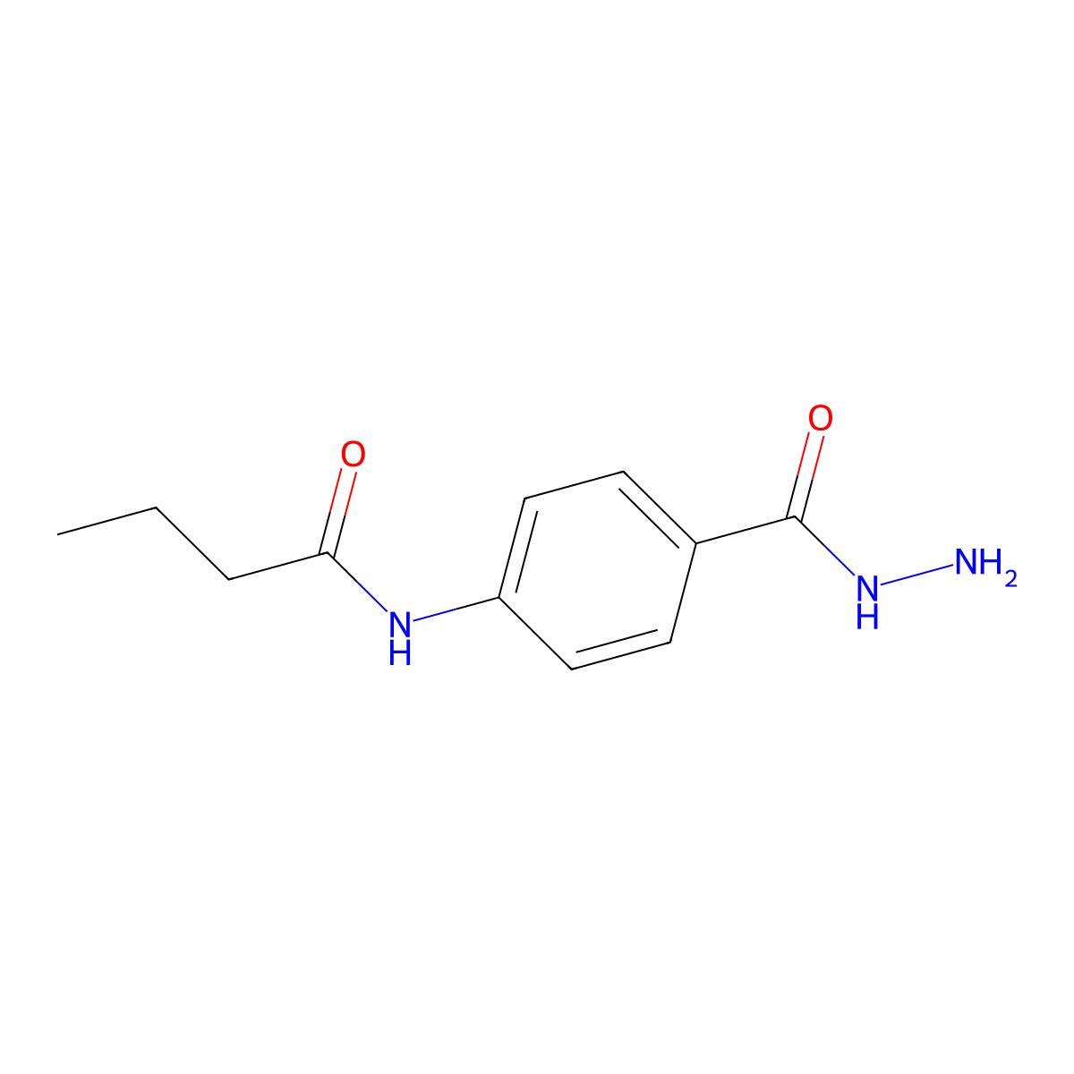 N-[4-(Hydrazinocarbonyl)phenyl]butanamide molecular structure, CAS 315670-16-7