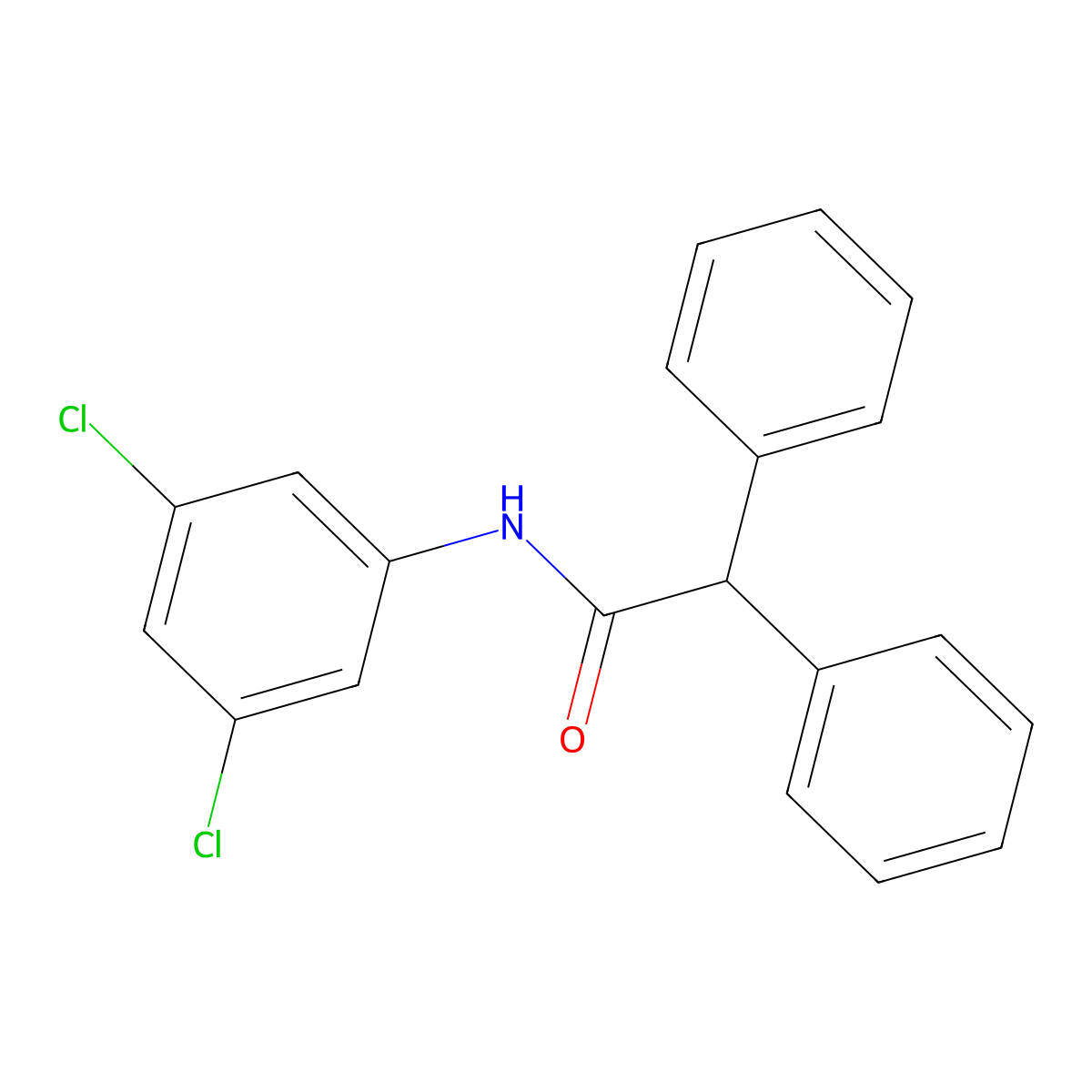 N-(3,5-dichlorophenyl)-2,2-diphenylacetamide molecular structure, CAS 315670-24-7