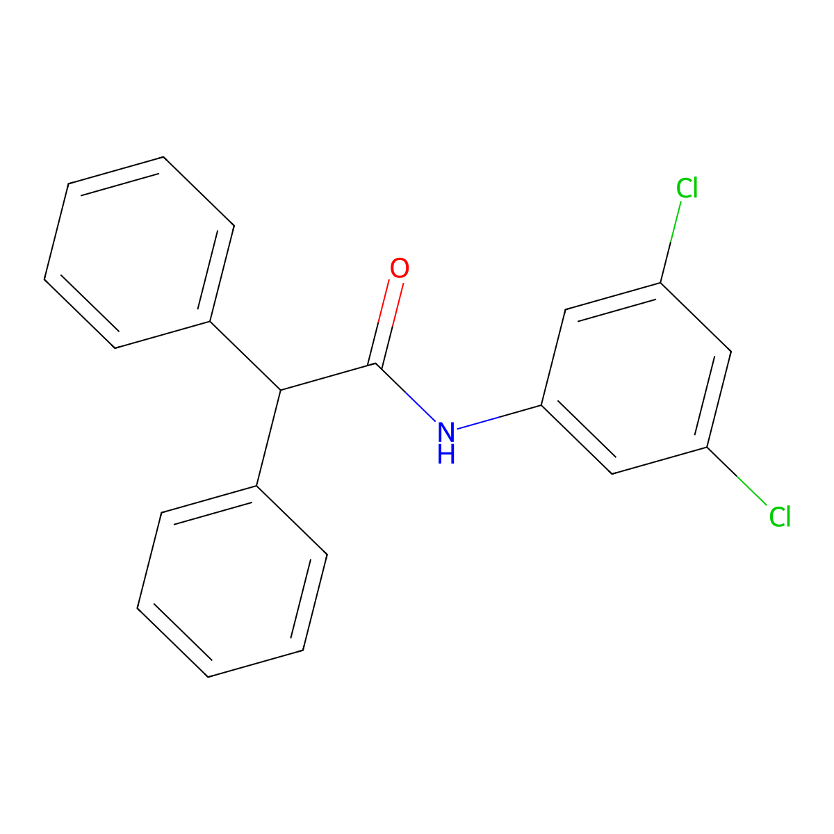N-(3,5-dichlorophenyl)-2,2-diphenylacetamide molecular structure, CAS 315670-24-7