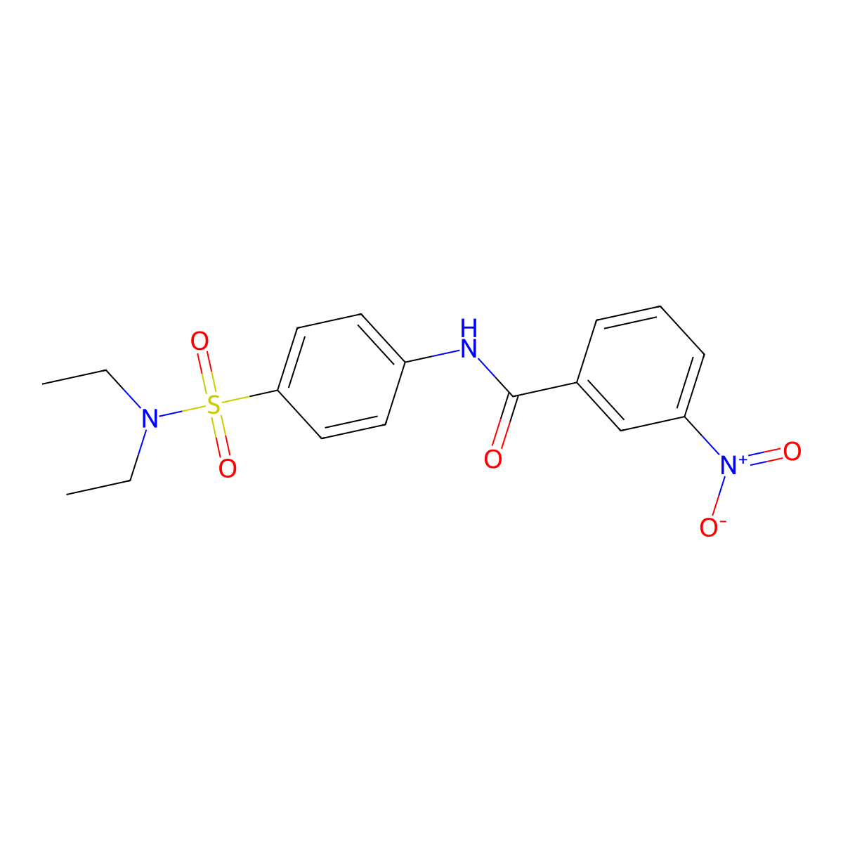 N-[4-(diethylsulfamoyl)phenyl]-3-nitrobenzamide molecular structure, CAS 315670-81-6