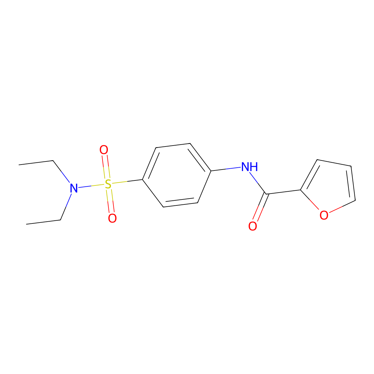 N-[4-(diethylsulfamoyl)phenyl]furan-2-carboxamide molecular structure, CAS 315670-88-3