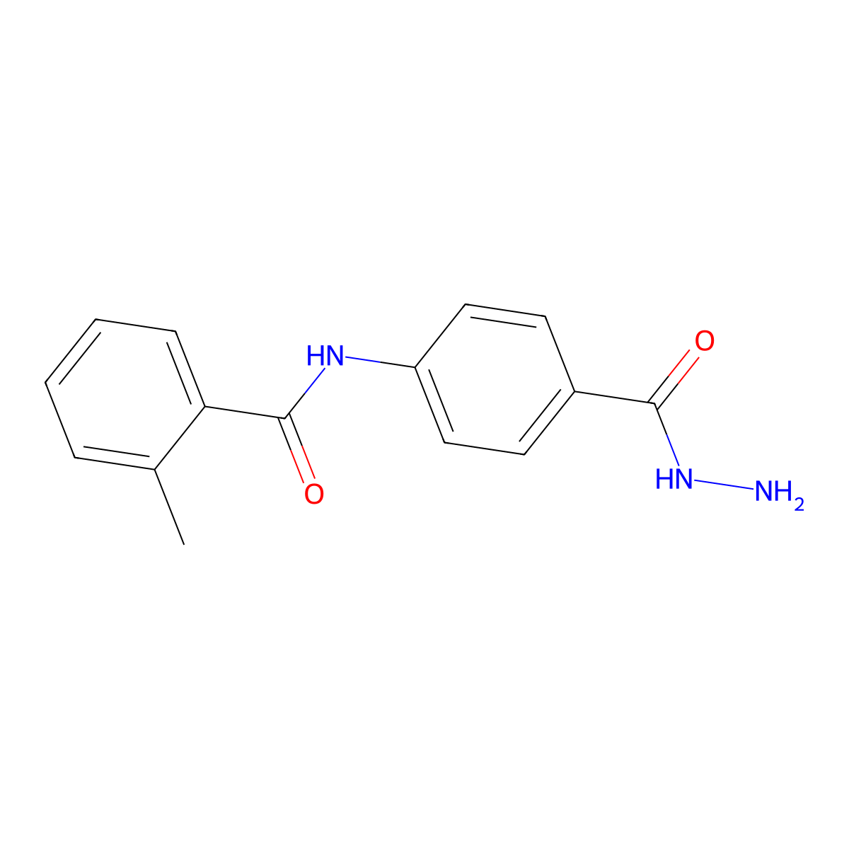N-[4-(hydrazinocarbonyl)phenyl]-2-methylbenzamide molecular structure, CAS 315671-80-8