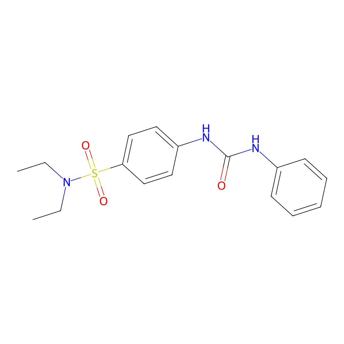 1-[4-(Diethylsulfamoyl)phenyl]-3-phenylurea molecular structure, CAS 315671-97-7