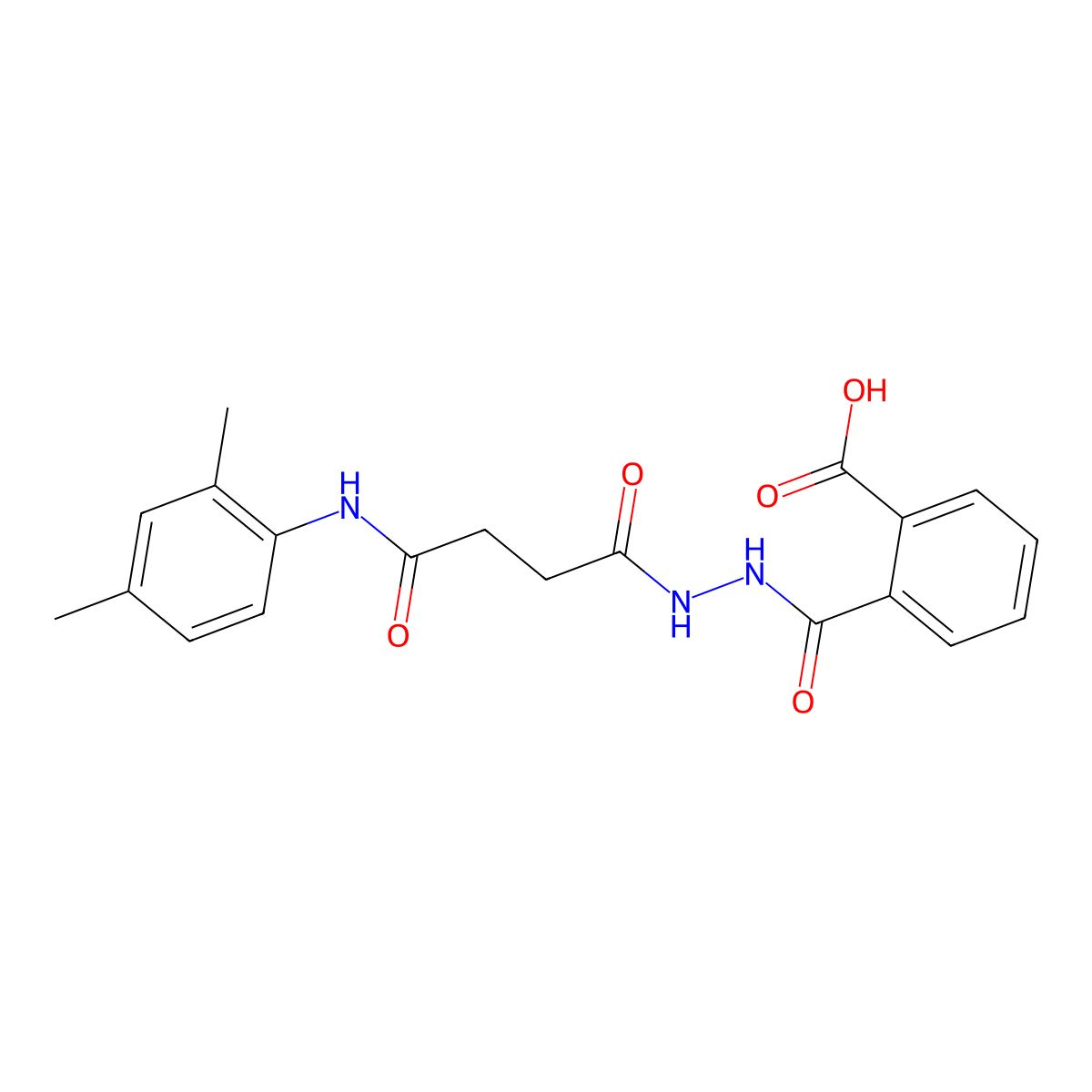 2-({2-[4-(2,4-Dimethylanilino)-4-oxobutanoyl]hydrazino}carbonyl)benzoic acid molecular structure, CAS 315672-26-5