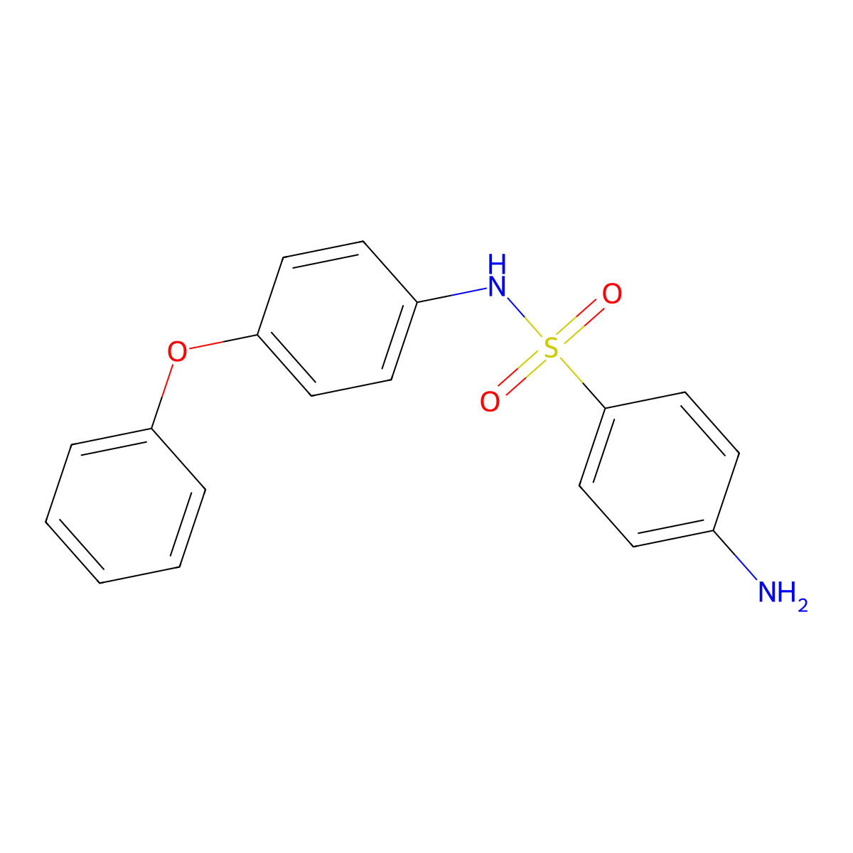4-amino-N-(4-phenoxyphenyl)benzenesulfonamide molecular structure, CAS 315672-33-4
