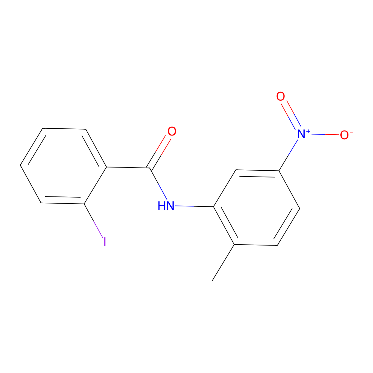 2-iodo-N-(2-methyl-5-nitrophenyl)benzamide molecular structure, CAS 315672-58-3