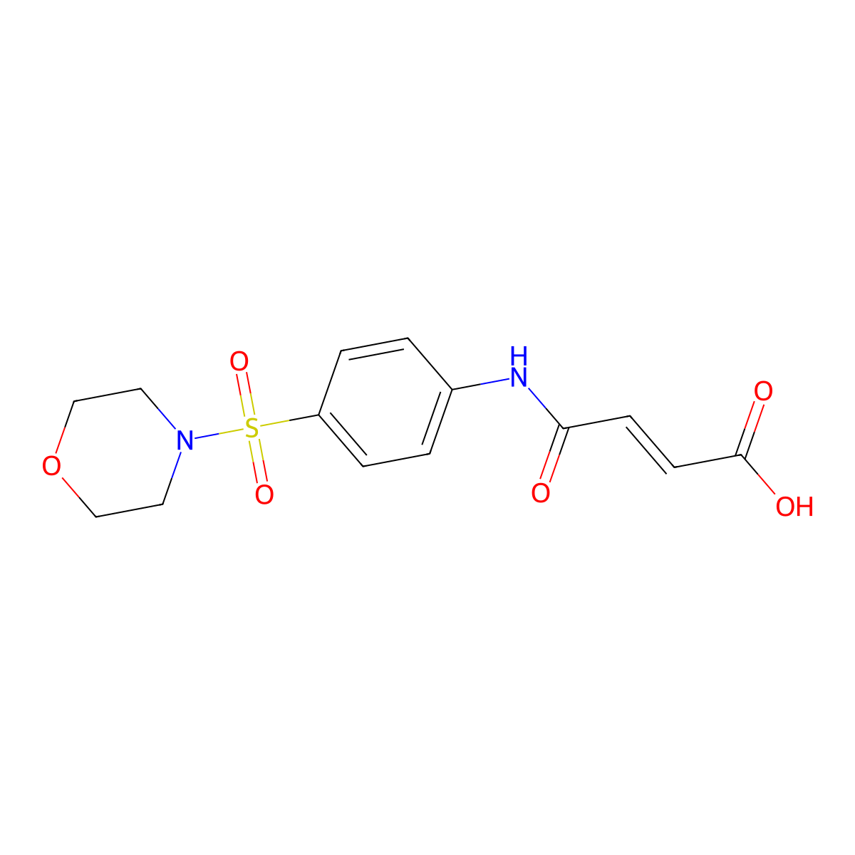 (E)-4-[4-(4-Morpholinylsulfonyl)anilino]-4-oxo-2-butenoic acid molecular structure, CAS 315672-91-4
