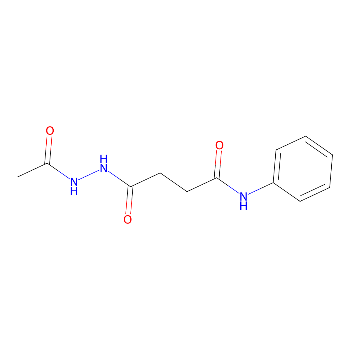 4-(2-acetylhydrazino)-4-oxo-N-phenylbutanamide molecular structure, CAS 315673-23-5