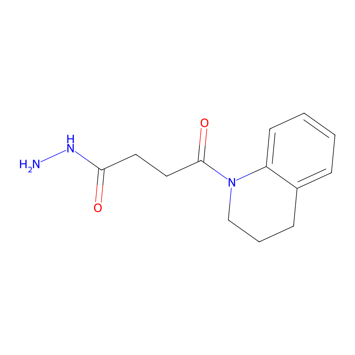 4-(3,4-dihydroquinolin-1(2H)-yl)-4-oxobutanehydrazide molecular structure, CAS 315673-61-1