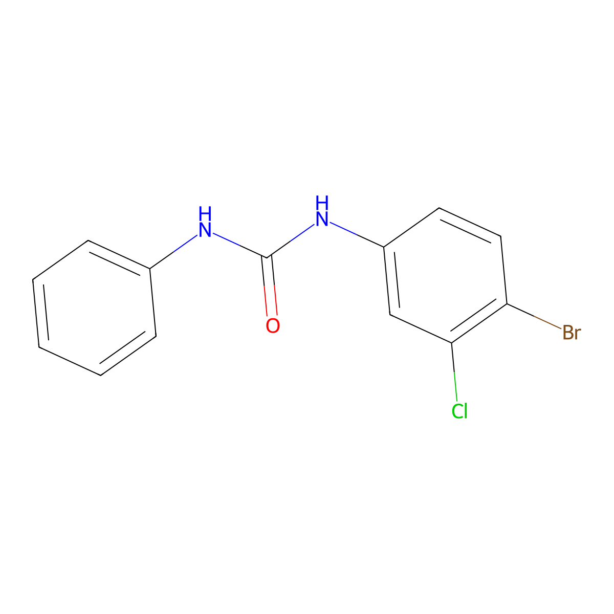 N-(4-bromo-3-chlorophenyl)-N'-phenylurea molecular structure, CAS 315675-32-2
