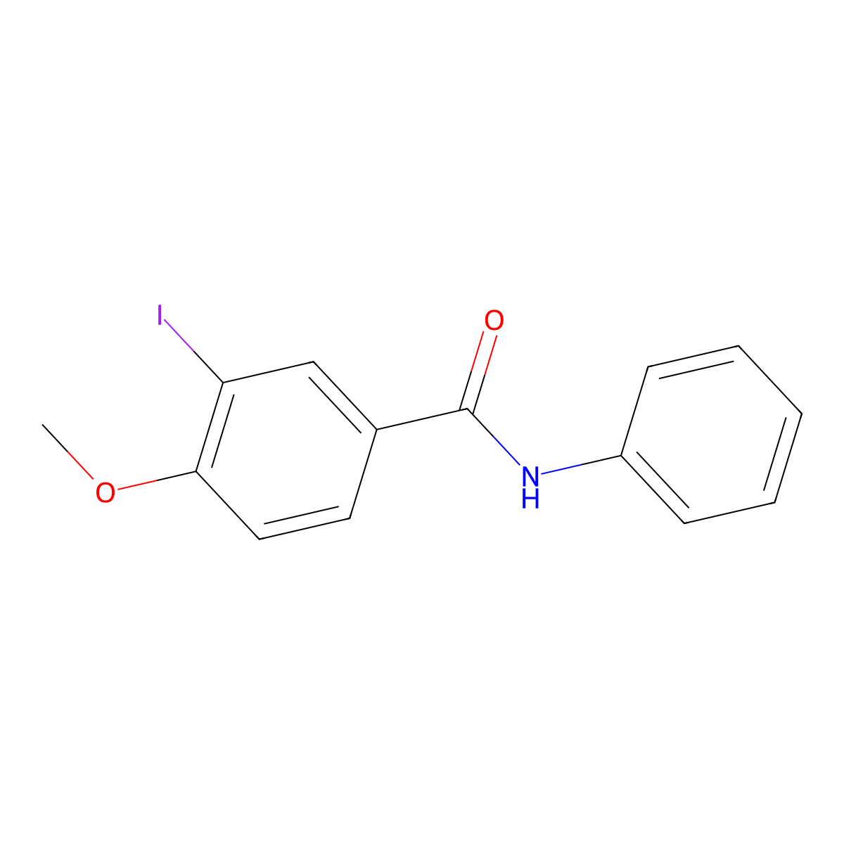 3-iodo-4-methoxy-N-phenylbenzamide molecular structure, CAS 315675-55-9