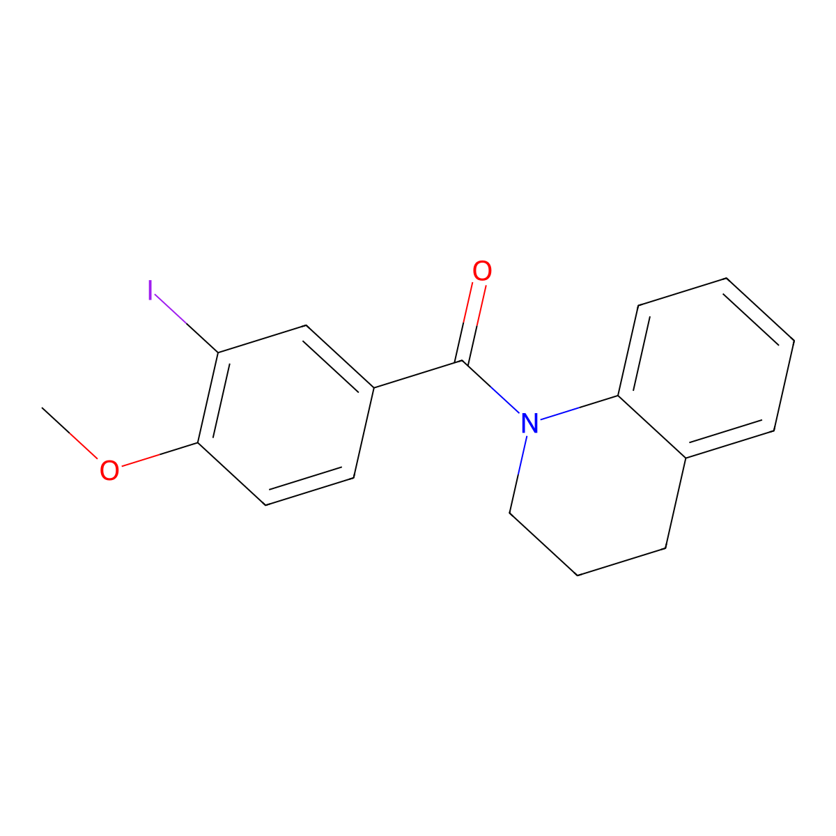 1-(3-Iodo-4-methoxybenzoyl)-1,2,3,4-tetrahydroquinoline molecular structure, CAS 315675-59-3