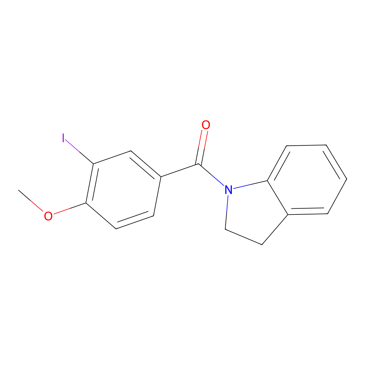 1-(3-Iodo-4-methoxybenzoyl)indoline molecular structure, CAS 315675-68-4