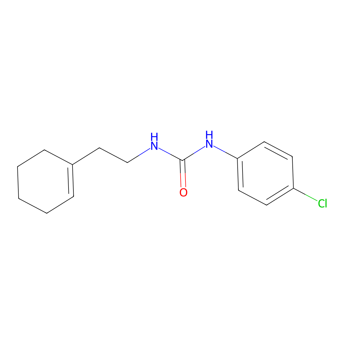 1-(4-Chlorophenyl)-3-[2-(cyclohexen-1-yl)ethyl]urea molecular structure, CAS 315676-24-5