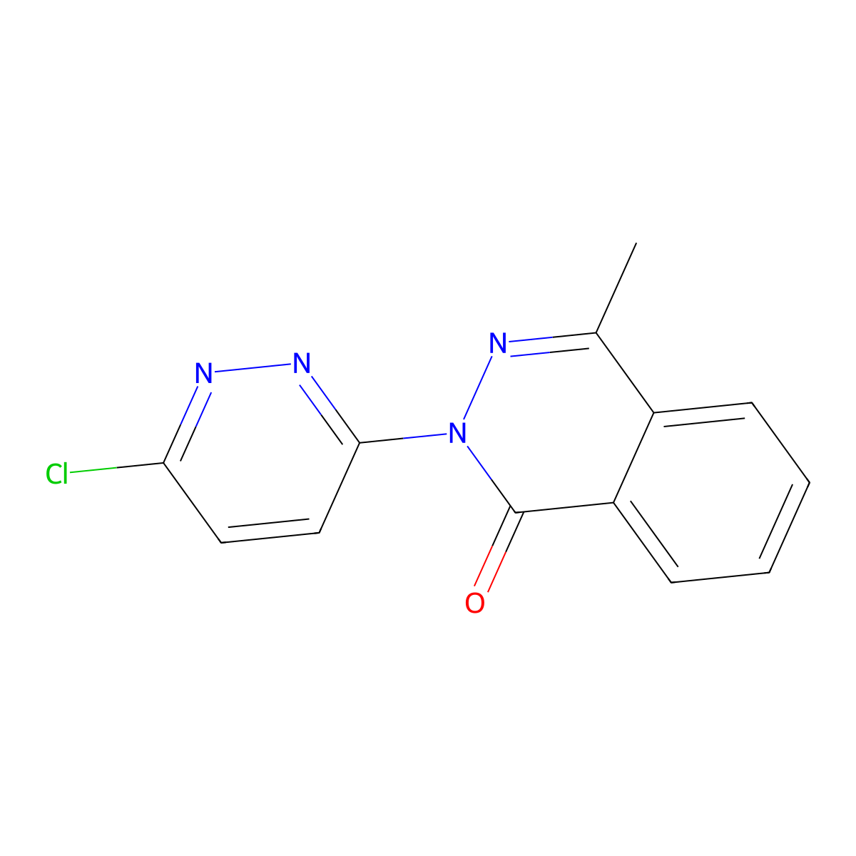 2-(6-Chloropyridazin-3-yl)-4-methyl-1,2-dihydrophthalazin-1-one molecular structure, CAS 315676-98-3