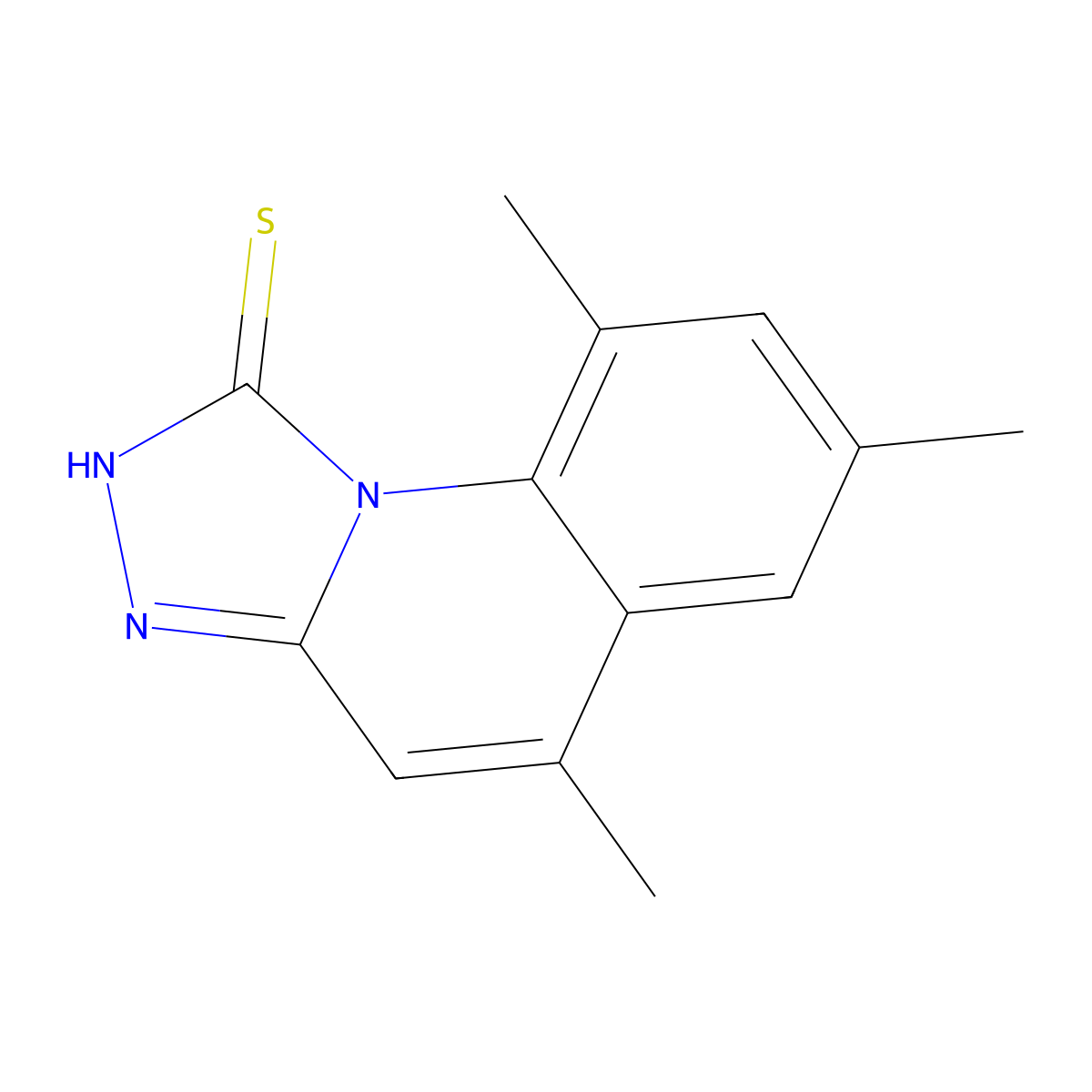5,7,9-Trimethyl-[1,2,4]triazolo[4,3-a]quinoline-1-thiol molecular structure, CAS 315677-92-0