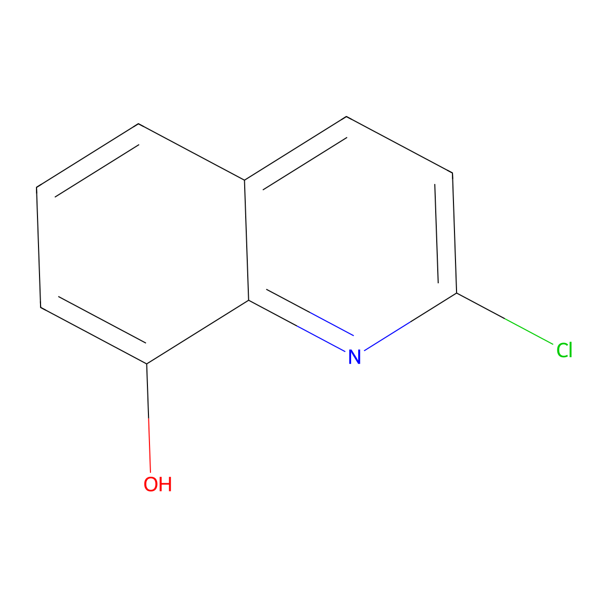 2-Chloroquinolin-8-ol molecular structure, CAS 31568-91-9