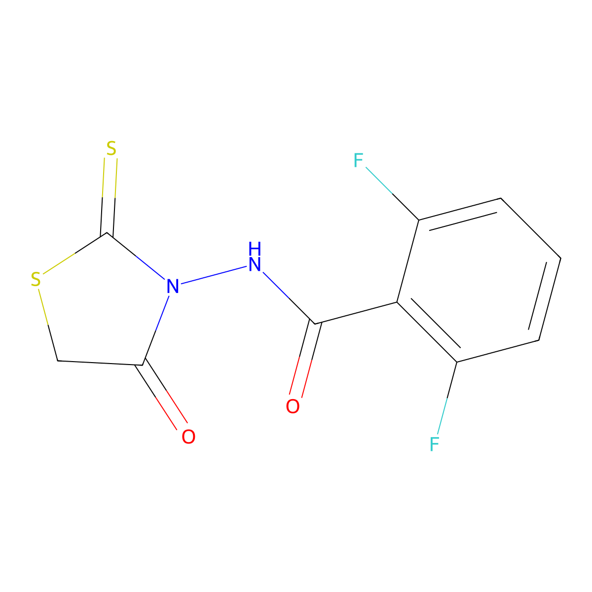 2,6-difluoro-N-(4-oxo-2-sulfanylidene-1,3-thiazolidin-3-yl)benzamide molecular structure, CAS 315682-41-8
