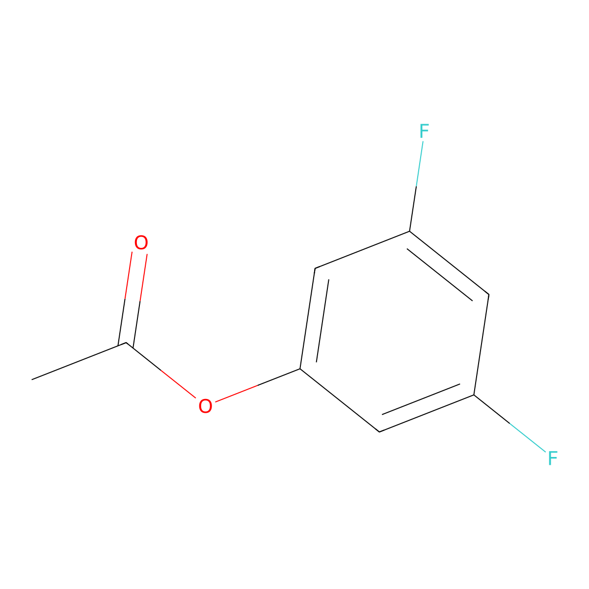3,5-Difluorophenyl acetate molecular structure, CAS 315690-94-9