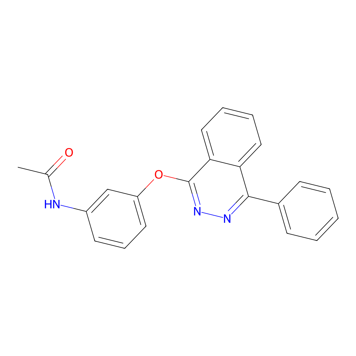 N-{3-[(4-phenylphthalazin-1-yl)oxy]phenyl}acetamide molecular structure, CAS 315692-12-7