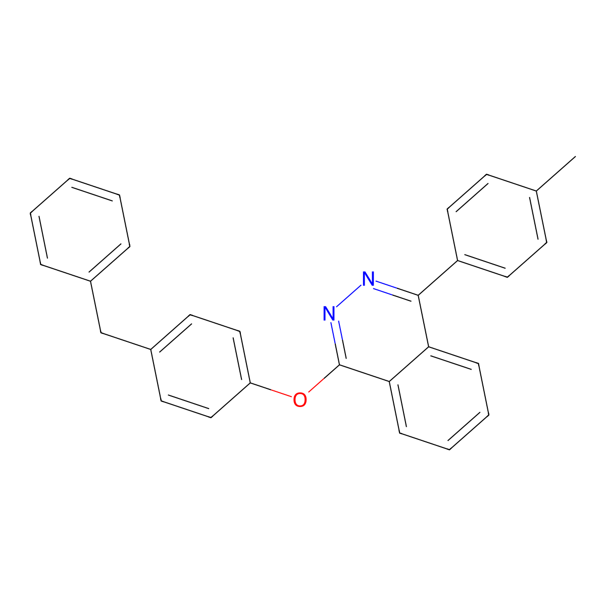 1-(4-Benzylphenoxy)-4-(4-methylphenyl)phthalazine molecular structure, CAS 315693-35-7