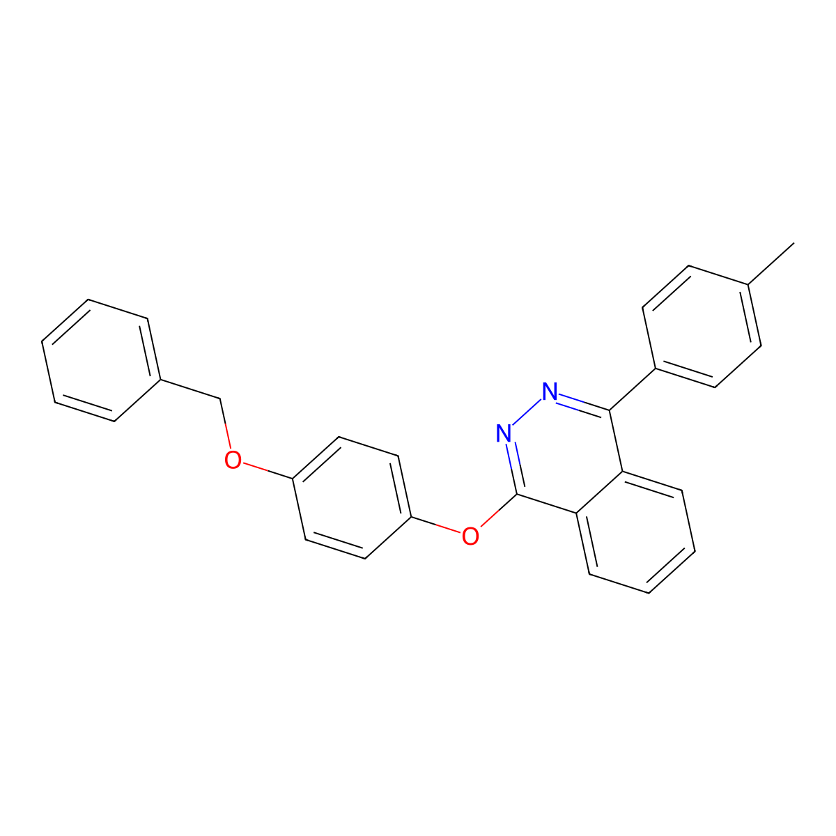 1-(4-(Benzyloxy)phenoxy)-4-(p-tolyl)phthalazine molecular structure, CAS 315693-69-7