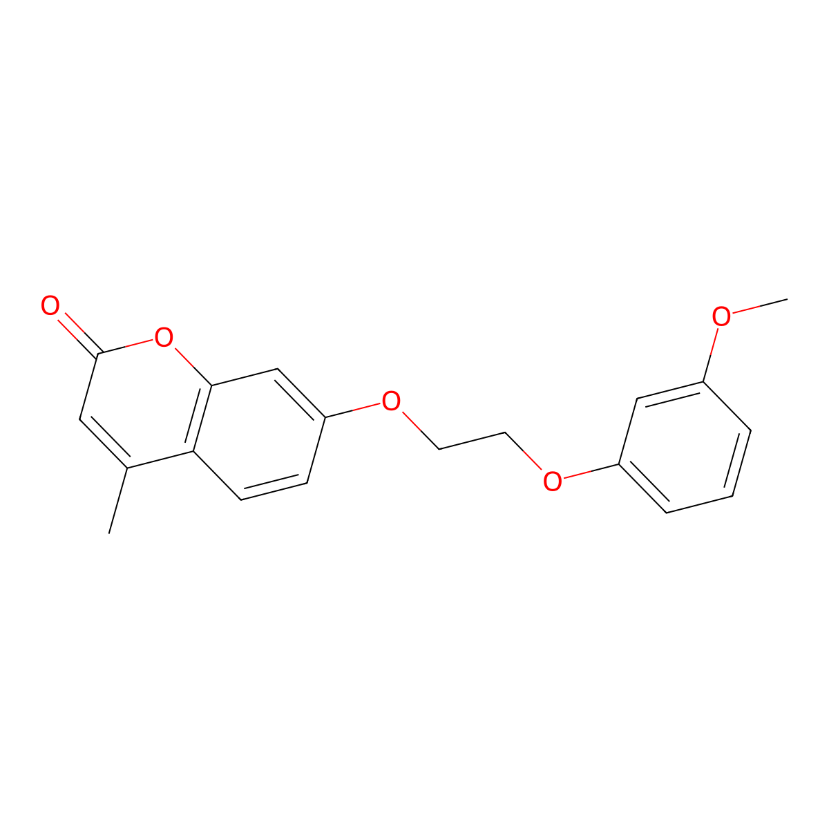 7-[2-(3-Methoxyphenoxy)ethoxy]-4-methylchromen-2-one molecular structure, CAS 315694-02-1