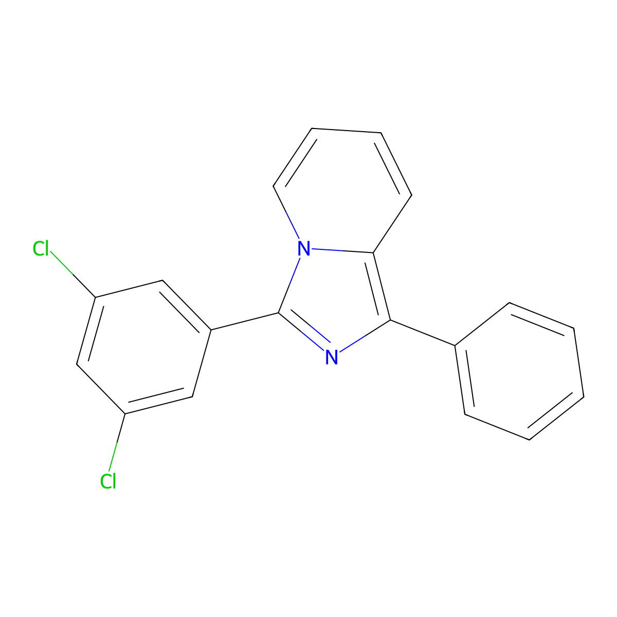 3-(3,5-Dichlorophenyl)-1-phenylimidazo[1,5-a]pyridine molecular structure, CAS 315697-58-6