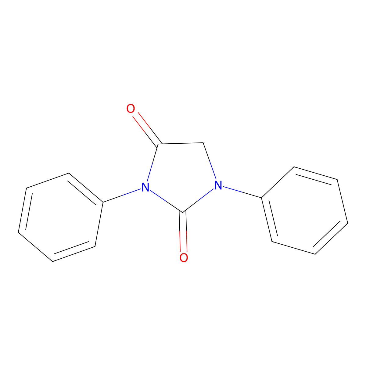1,3-Diphenylimidazolidine-2,4-dione molecular structure, CAS 3157-03-7