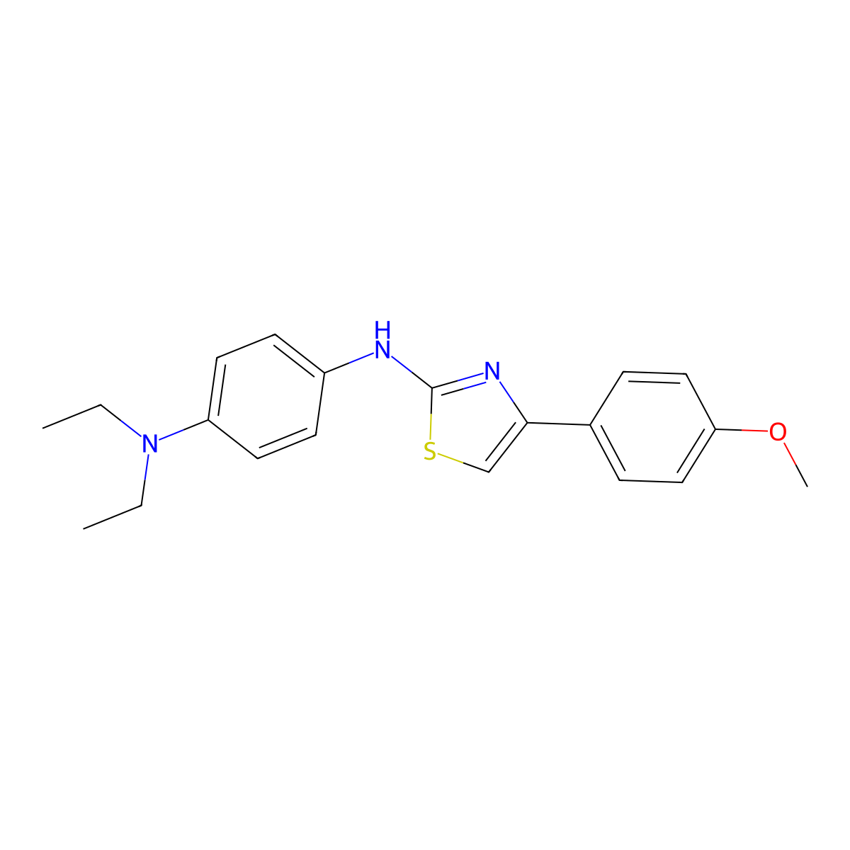 N-[4-(diethylamino)phenyl]-N-[4-(4-methoxyphenyl)-1,3-thiazol-2-yl]amine molecular structure, CAS 315707-09-6