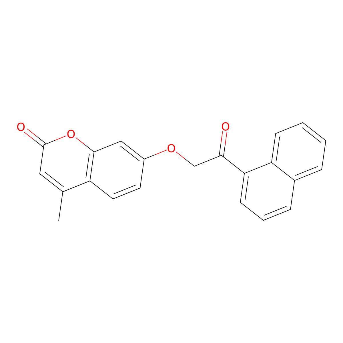 4-Methyl-7-(2-naphthyl-2-oxoethoxy)chromen-2-one molecular structure, CAS 315708-66-8